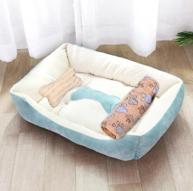 Small Large Dog Pet Cat Sofa BedCat Dog Bed Sofa Set Puppy Sleep Cushion Dog Cat Soft Plush Kennel Mat Pad