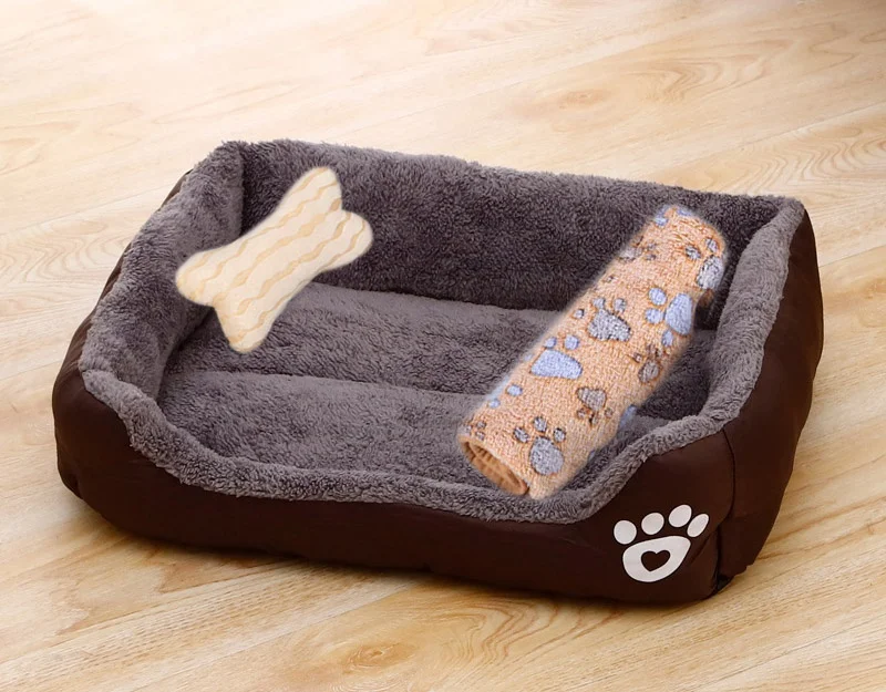 Small Large Dog Pet Cat Sofa BedCat Dog Bed Sofa Set Puppy Sleep Cushion Dog Cat Soft Plush Kennel Mat Pad