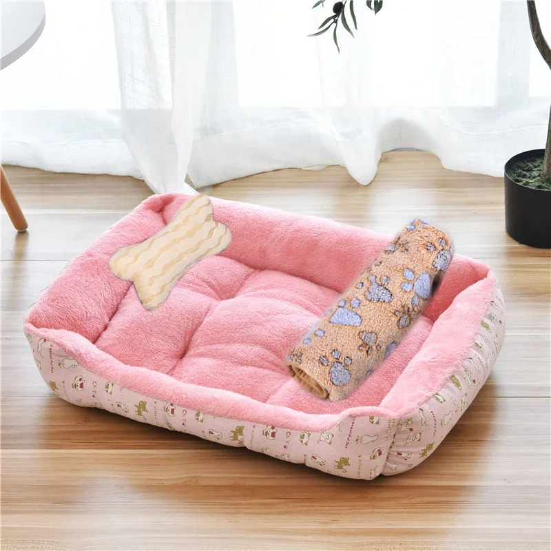 Small Large Dog Pet Cat Sofa BedCat Dog Bed Sofa Set Puppy Sleep Cushion Dog Cat Soft Plush Kennel Mat Pad