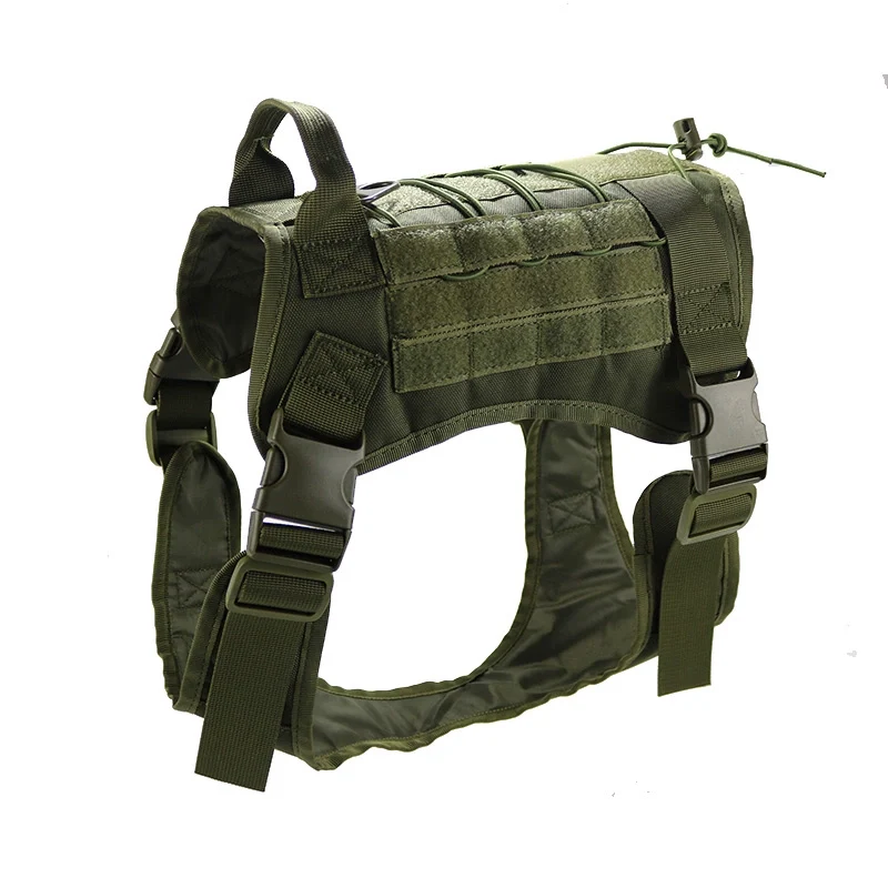 1000D Outdoor Medium Large Dog Training Dog Clothes Malinois Clothes Vest Molle Tactical Self-Carrying Dog Vest