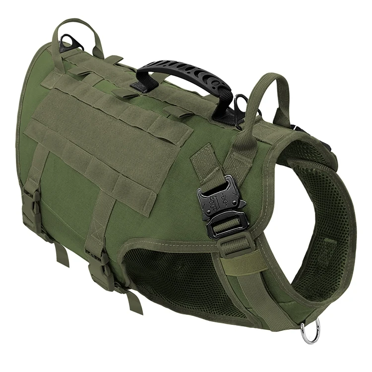 Malinois Large Dog Dog Hand Holding Rope Chest Vest Combat Clothes Dog Leash Dog Backpack Outing Special Training Straps