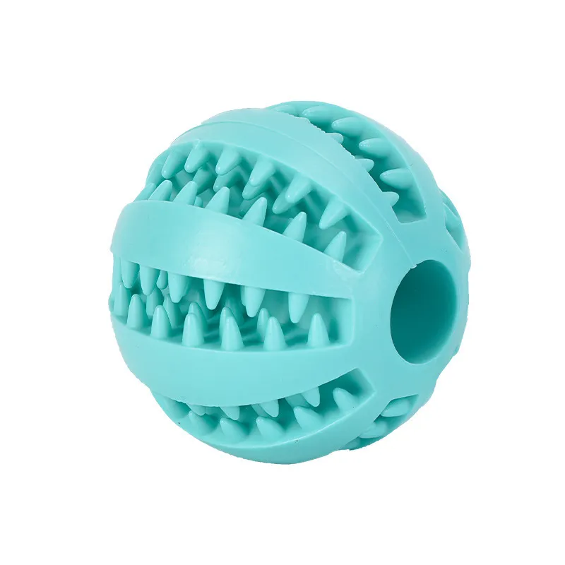 Pet Dog Toy Interactive Rubber Balls Pet Dog Cat Puppy Chew Toys Ball Teeth Chew Toys Tooth Cleaning Balls Food