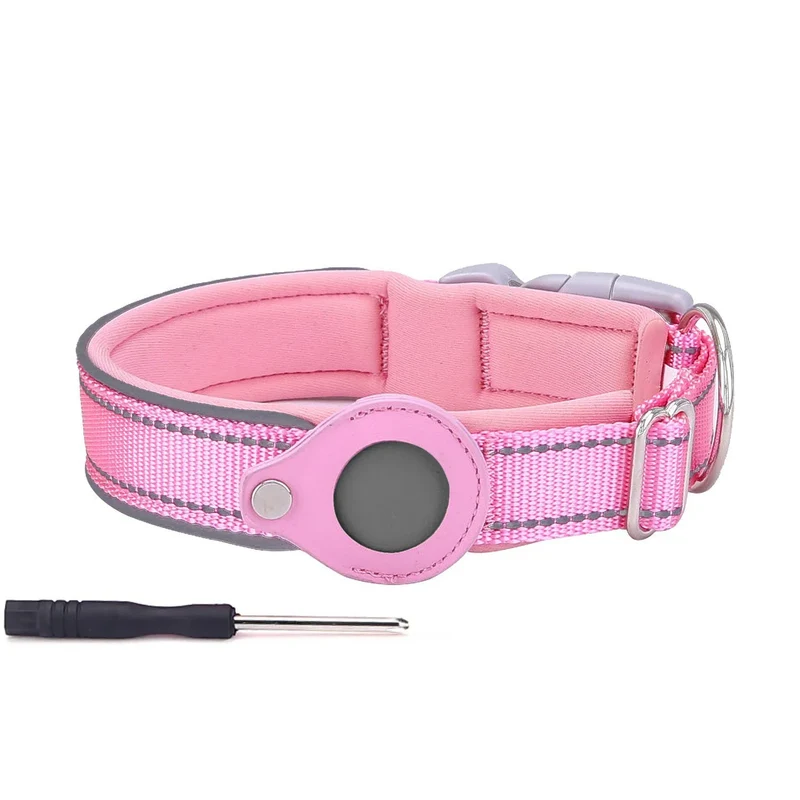 Anti-Lost Dog Accessories Airtag Dog Collar Pet Air TagTracker Protective Case for Dog Positioning Collar Collar Para Perro