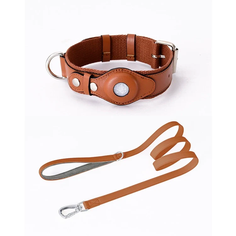 Airtag Dog Collar Large Dog Tracker Positioning Collar Huawei Hand Holding Rope Protective Case Apple Anti-Lost Collar