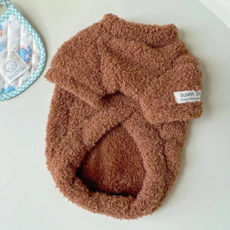 Dog Sweater for Small Dogs Winter Warm Solid Color Pet Sweater for Small Medium Dogs Dachshund Puppy Clothes Dog Supplies