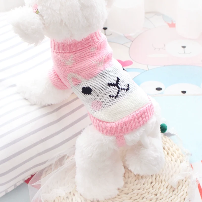 Cute Sweater Puppy Dog Autumn and Winter Pet Small Size Dogs Puppy Teddy Bichon Tea Chihuahua Cat Cat Clothes