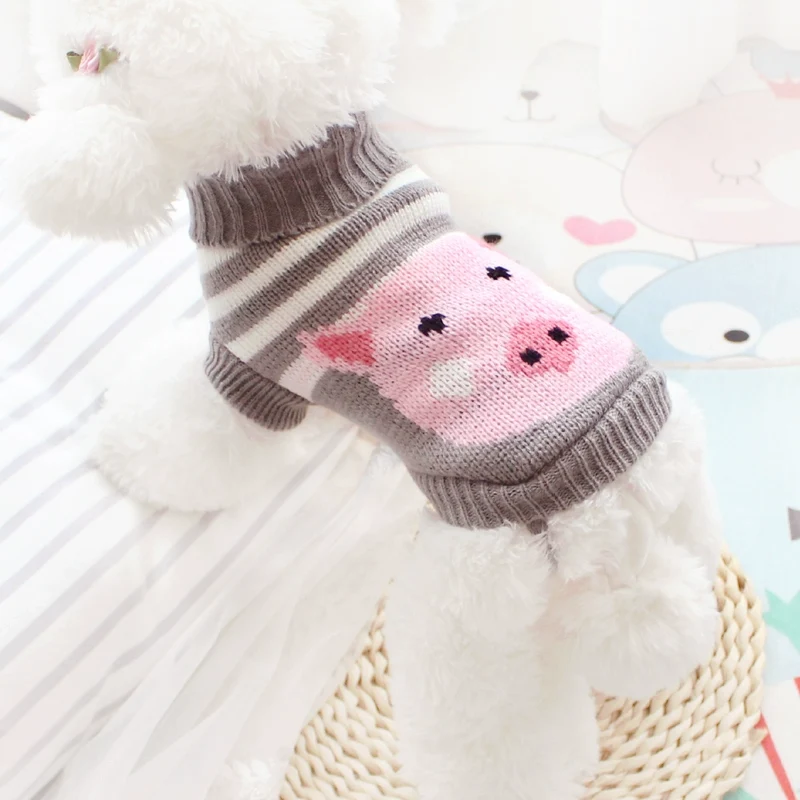 Cute Sweater Puppy Dog Autumn and Winter Pet Small Size Dogs Puppy Teddy Bichon Tea Chihuahua Cat Cat Clothes