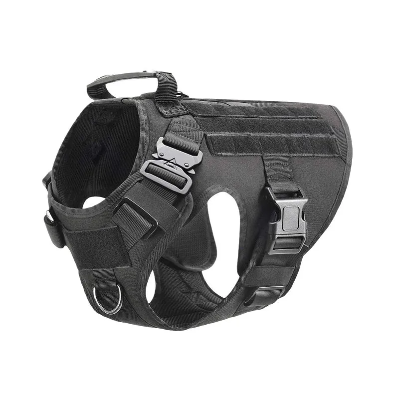 1000D Outdoor Medium Large Dog Tactical Molle Self-Carrying Vest Pet Dog Cobra Buckle Quick Take off Dog Clothes