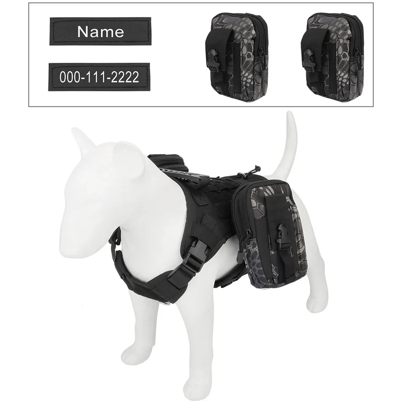 Personalized Name Dog Harness Customized Phone Breathable Adjustable Pet Harness for Medium Large Dog Chest Strap Vest