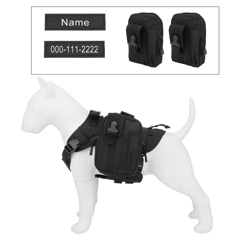 Personalized Name Dog Harness Customized Phone Breathable Adjustable Pet Harness for Medium Large Dog Chest Strap Vest