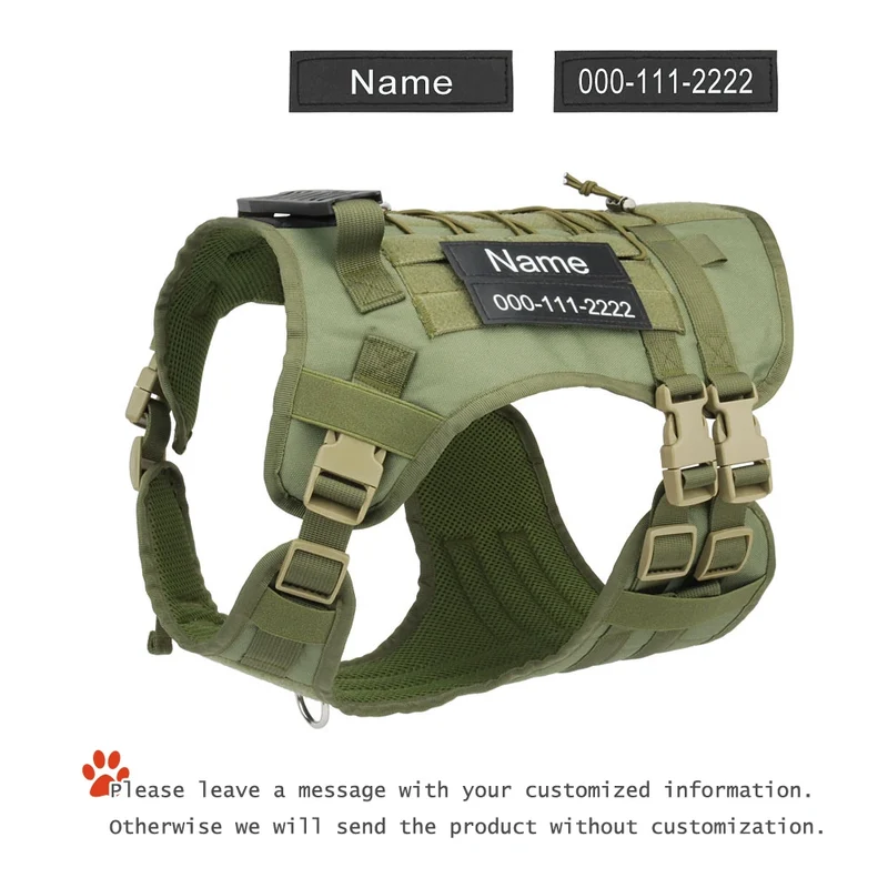 Personalized Name Dog Harness Customized Phone Breathable Adjustable Pet Harness for Medium Large Dog Chest Strap Vest