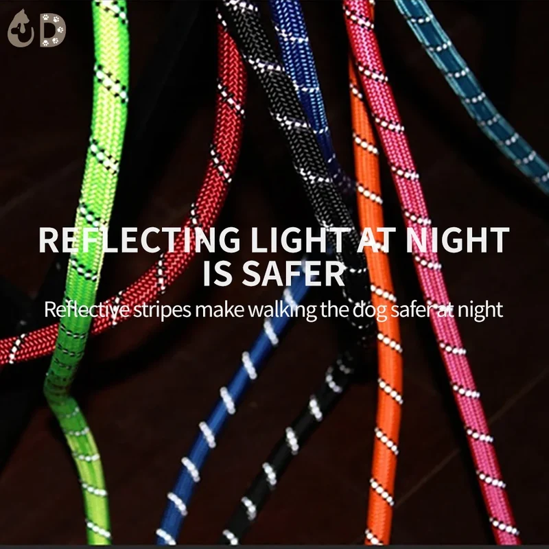 Dog Leash 120/150/200/300cm Nylon Pet Leashes Reflective Dog Leash For Medium Small Large Dog Leashes Ropes Pet Accessories