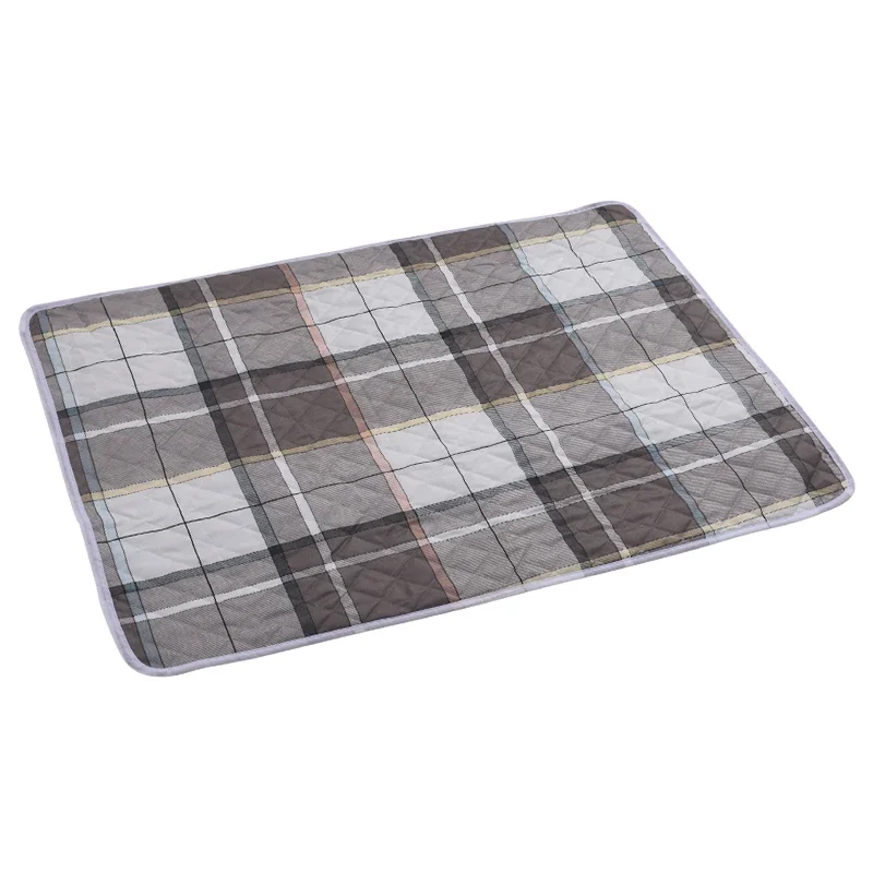 Dog Pee Pad Washable Absorbent Reusable Plaid Style Pet Training Mat Home Outdoor Seat Cover Dog Toilet Mat лежанка для собак