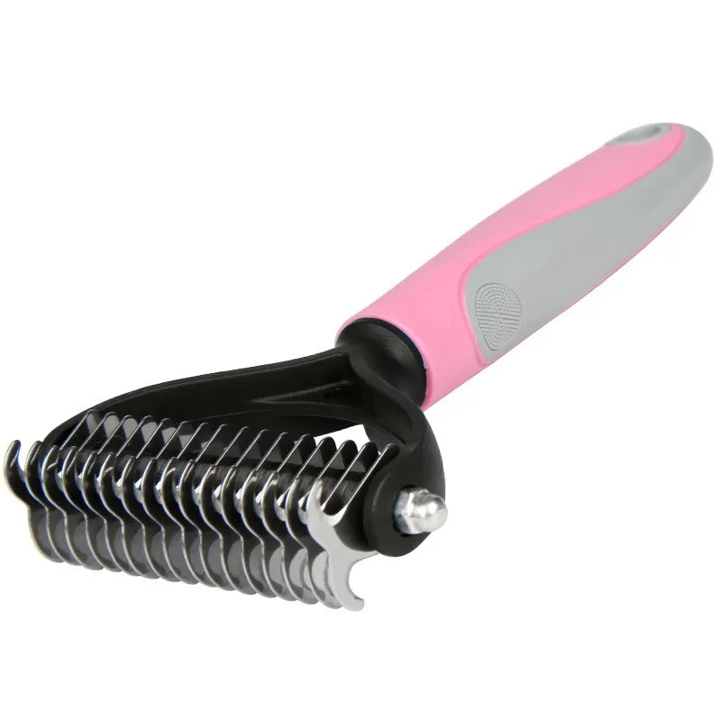 Dog Comb Cat Brush Pet Hair Removal Comb for Dogs Cat Dematting Deshedding Brush Pets Fur Knot Cutter Pet Grooming Tools