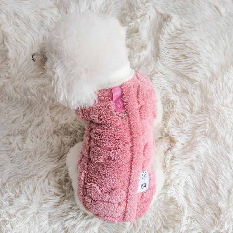 Winter Warm Fleece Dog Clothes Funny Pet Clothes for Small Medium Dogs Chihuahua Teddy Puppy Cat Dinosaur Outfit Pet Dog Hoodies
