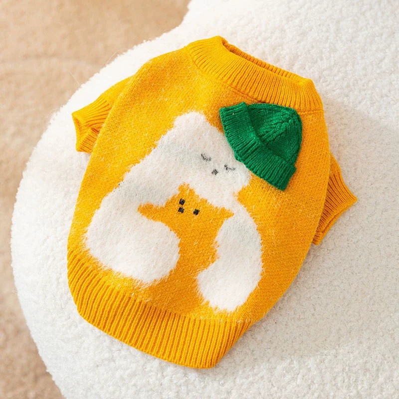 Rabbit Sweater Pet Spring and Autumn Puppy Clothes Small Puppies Winter Teddy Bichon Pomeranian VIP Cat