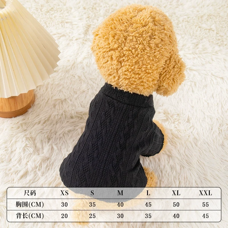 Pet Cute Clothes Autumn Dog Casual Two Feet Apparel Cat Clothing Winter Small Size Dogs Bichon Teddy Bottoming Sweater