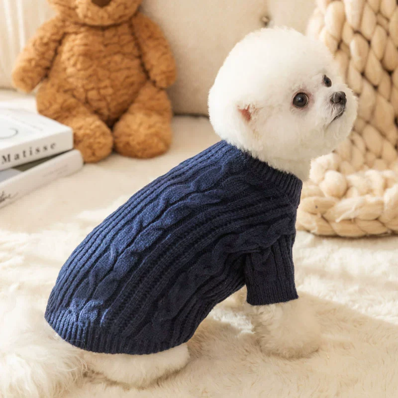 Cool Cardigan Sweater Puppy Clothes Spring and Autumn Pet Teddy Small Size Dogs Bichon Cat Cute Internet Celebrity