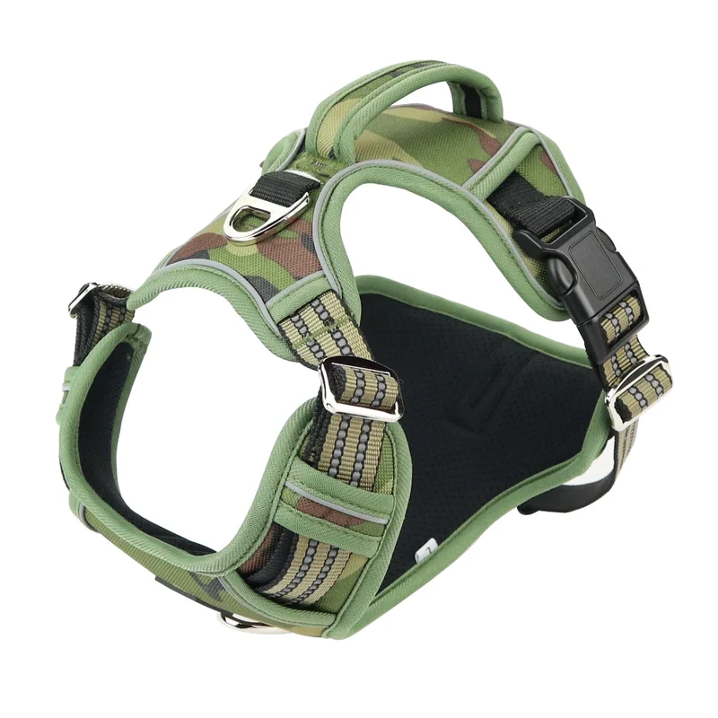 1000D Oxford Cloth Reflective Pet Dog Harness Service Dog Vest with Vertical Handle Adjustable Dog Collars For Big Medium Dogs