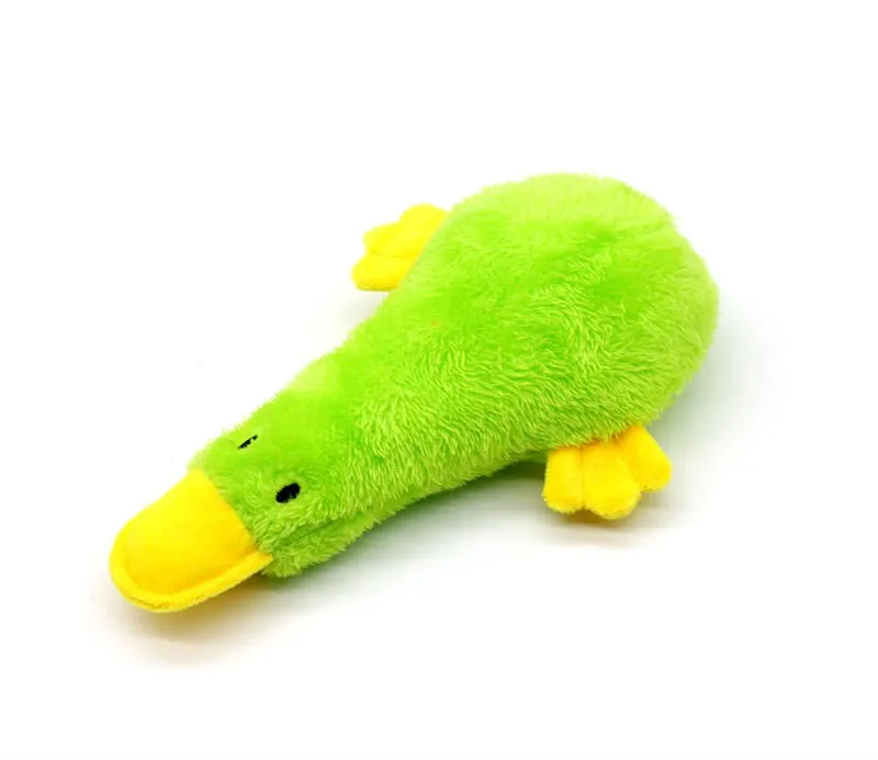 Cute Plush Duck Sound Toy Stuffed Squeaky Animal Squeak Dog Toy Cleaning Tooth Dog Chew Rope Toys funny plush toys for cats