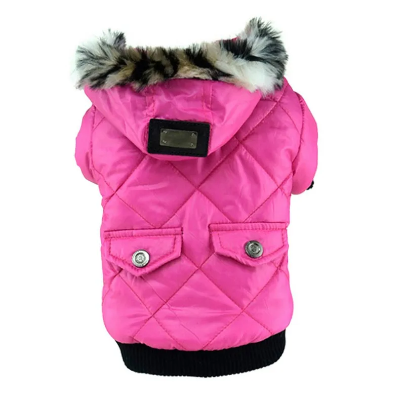 Winter Dog Clothes Warm Thicken Coat Jacket for Small Dog Puppy Pet Hoodie for Small Medium Dogs Yorkie French Bulldog