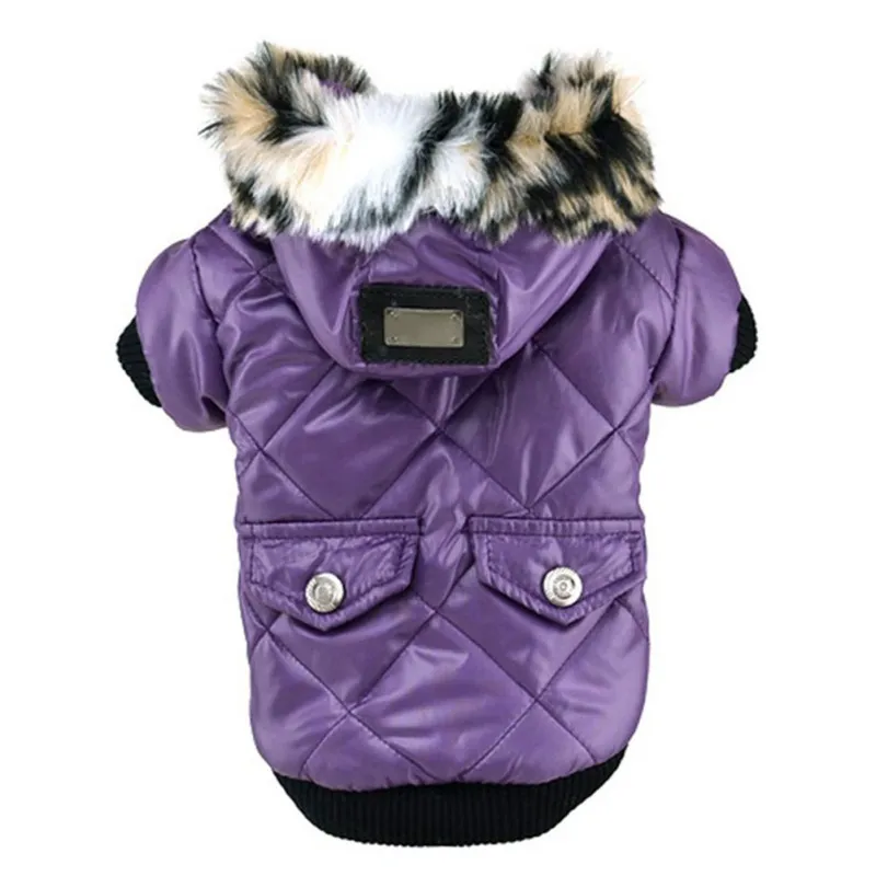 Winter Dog Clothes Warm Thicken Coat Jacket for Small Dog Puppy Pet Hoodie for Small Medium Dogs Yorkie French Bulldog