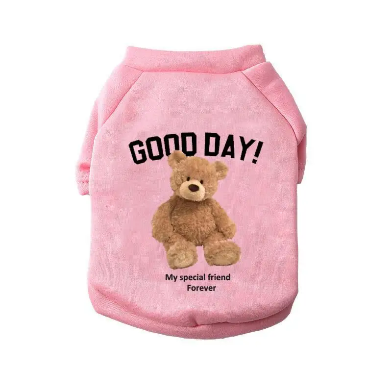 Winter Fleece Warm Pet Dog Clothes Cute Cartoon Bear Dog Hoodie For Small Dogs Pullovers Puppy Costumes Chihuahua Hug Ropa Perro