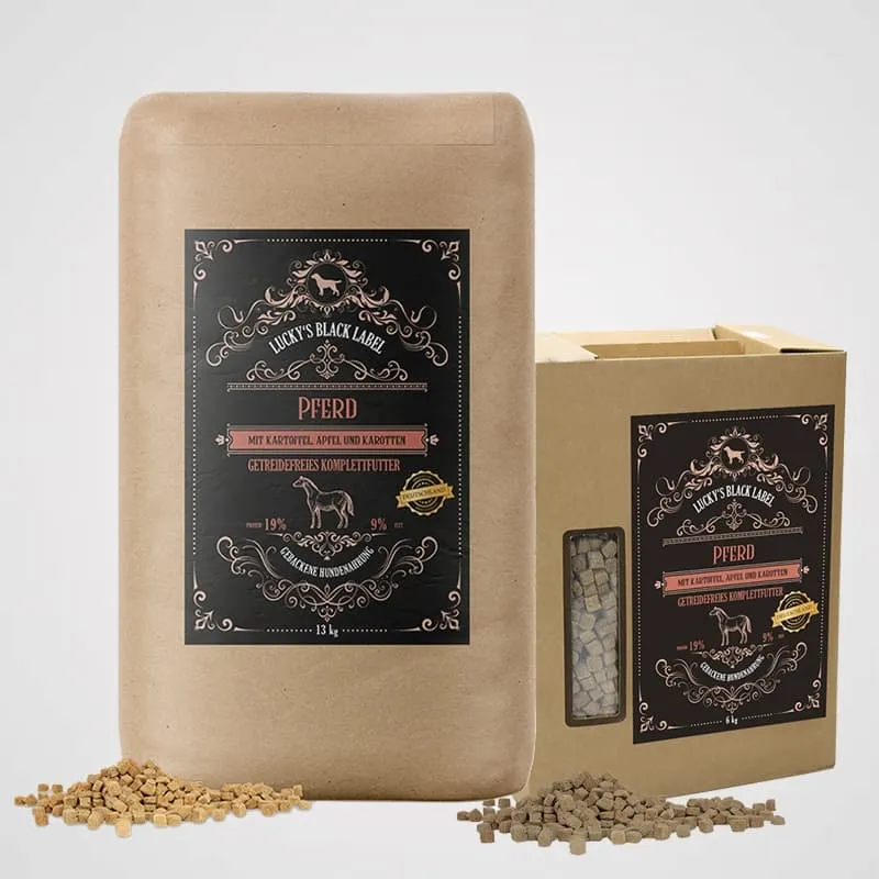 BLACK LABEL - Pferd | getreidefreies Premiumtrockenfutter, ofengebacken