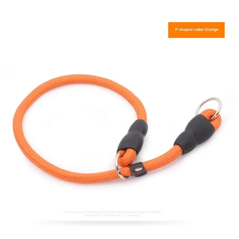 Pet P Chain Nylon Collar Dog Training Accessories Adjustable Size Big Dog Collar Harness Outdoor Training Leash Pet Supplies