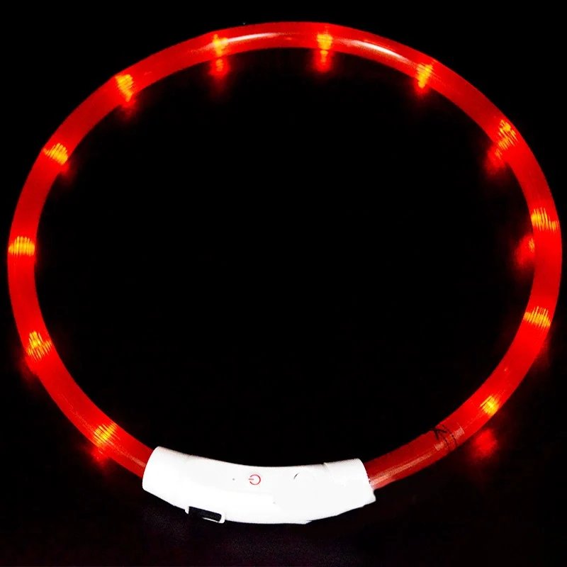 Dog Luminous Collar Night Walking Dog Luminous Night Light Big and Small Dogs Anti-Lost Charging Pet Collar Collar