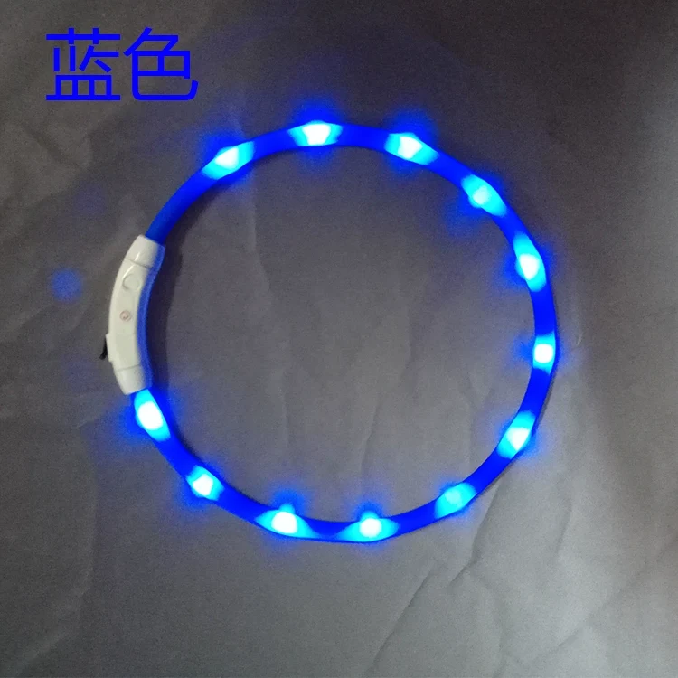Teddy Rechargeable Luminous Golden Retriever Samoyed Dog Collar