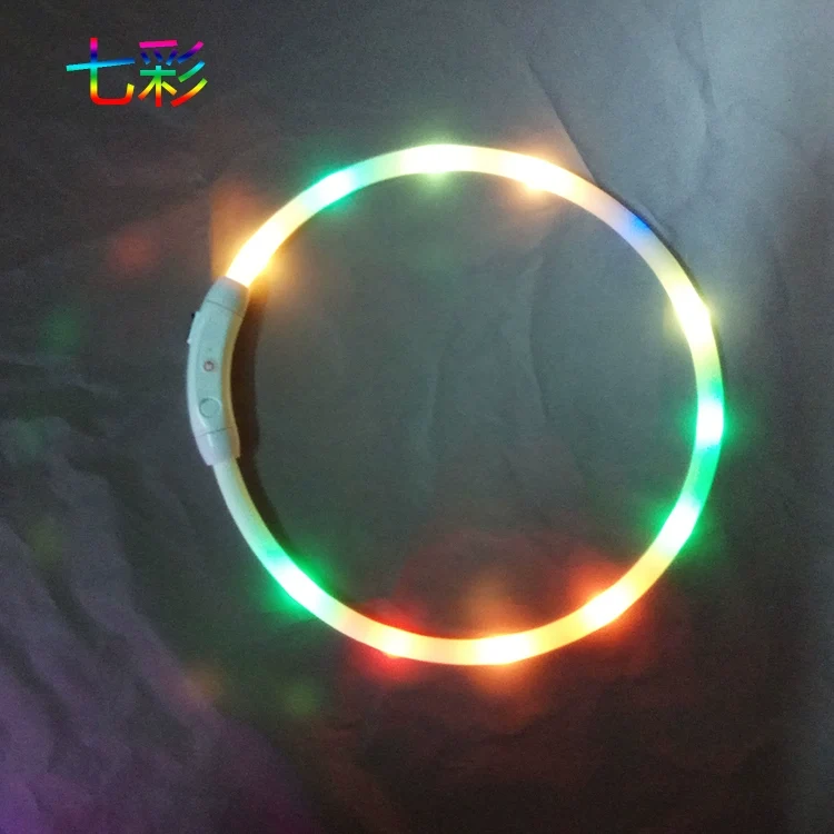 Teddy Rechargeable Luminous Golden Retriever Samoyed Dog Collar