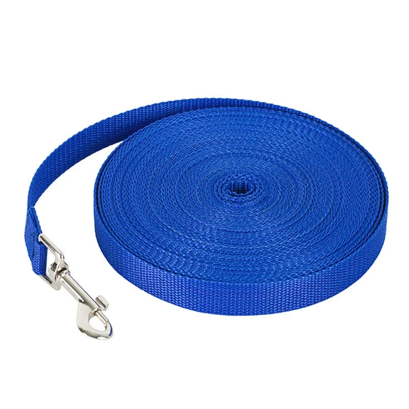 Nylon Dog Training Leashes Walking Pet Leash Long Lanyard Traction Rope for Small Large Dogs 1.5M 1.8M 3M 4.5M 6M 10M Lead Item