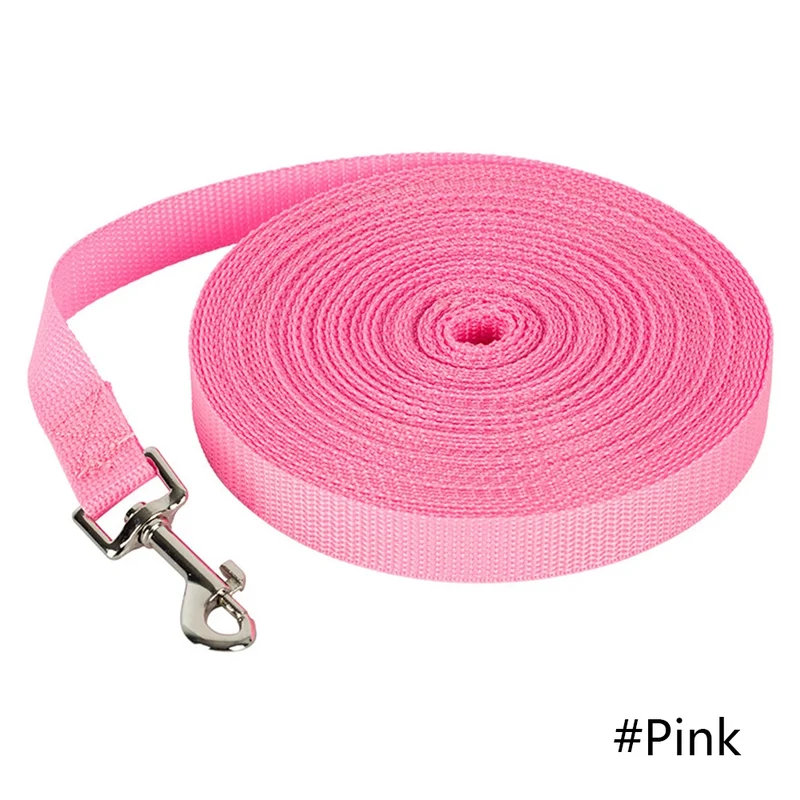 Long Tow Rope Nylon Dog Leashes 6 Colors 1.5M 1.8M 3M 4.5M 6M 10M Pet Walking Training Leash Cats Dogs Harness Collar Lead Strap