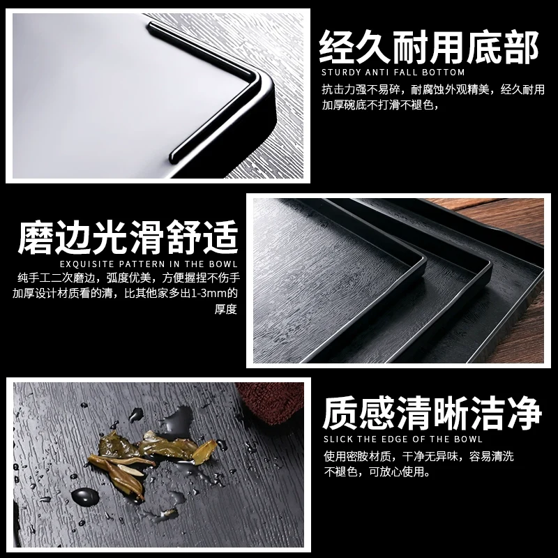 Plastic Tray Rectangular Hotel Guest Room Scandinavian Tea Tray Water Cup Tray Toiletries Storage Tray Commercial
