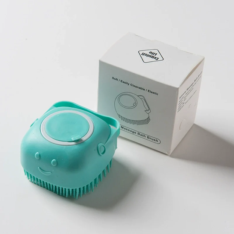 Midsummer Night Pet Silicone Massage Bath Brush Cat and Dog Bath Special Shower Gel Brush Cleaning Supplies