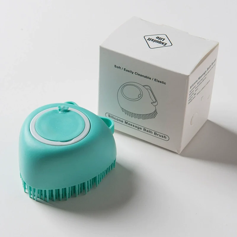 Midsummer Night Pet Silicone Massage Bath Brush Cat and Dog Bath Special Shower Gel Brush Cleaning Supplies