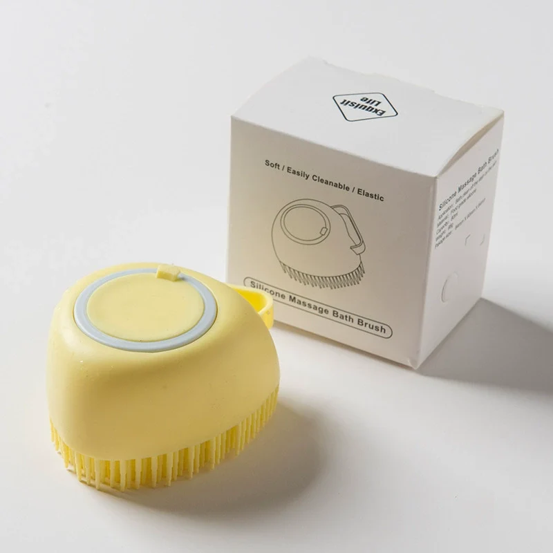 Midsummer Night Pet Silicone Massage Bath Brush Cat and Dog Bath Special Shower Gel Brush Cleaning Supplies