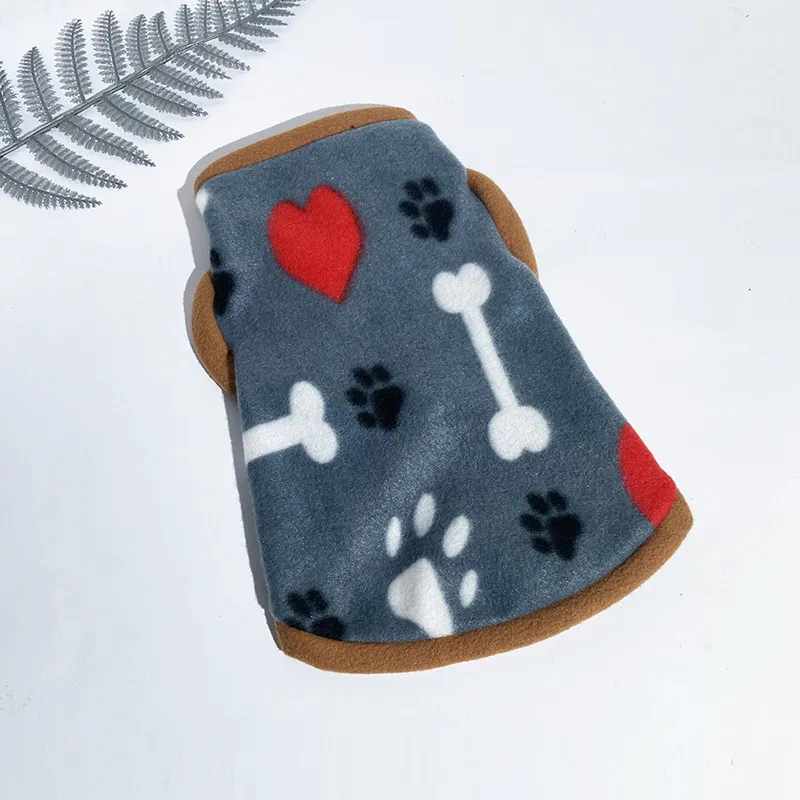XS-8XL New Pet Clothes Flannel Dog Costume Dog Cold Weather Coats Cat Apparel Soft Flannel Doggie 4-legged Clothes Pet Pajamas
