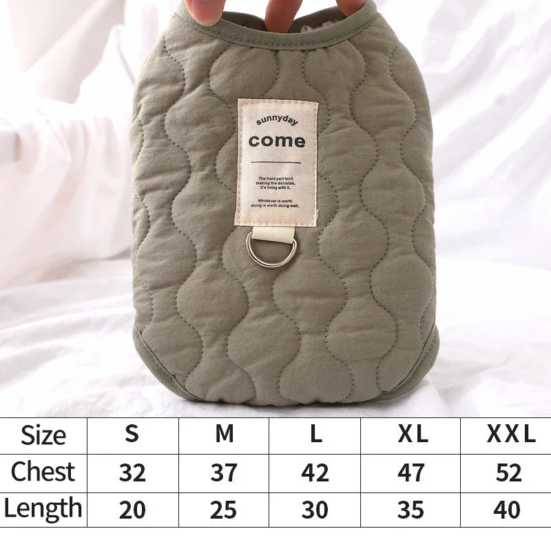 Dog Winter Warm Vest Coat Jacket with D-ring for Small Medium Dogs Puppy Vest Clothes Cotton Pet Jacket Dog Costume 골든리트리버