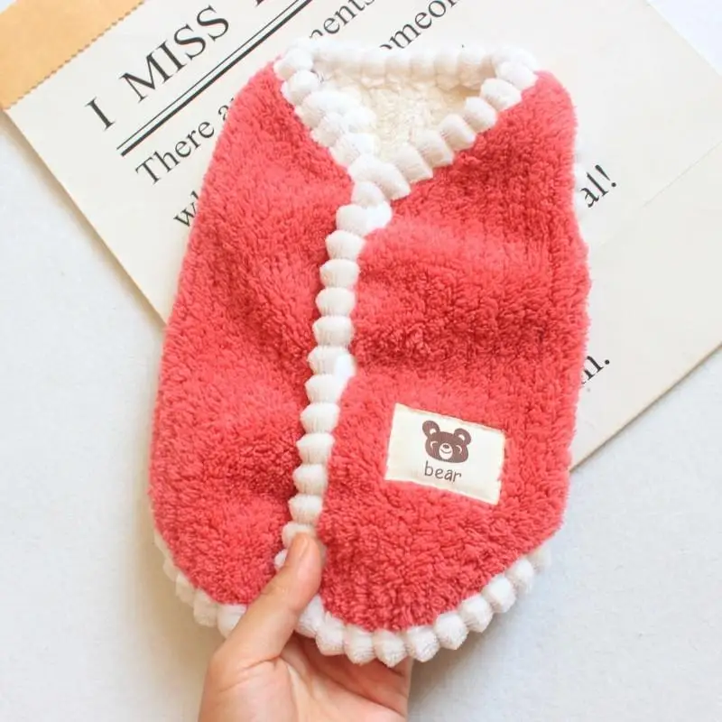 Cute Fleec Pet Dog Clothes Winter Warm Bear Dog Coats For Puppy Small Medium Dogs Sweatshirt Jacket French Bulldog Chihuahua