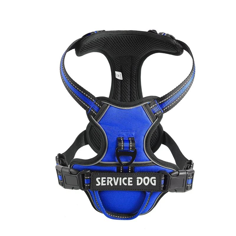 Nylon Dog Harness Vest Reflective Dog Harness Personalized Breathable Adjustable Pet Harness Leash For Small Medium Large Dogs