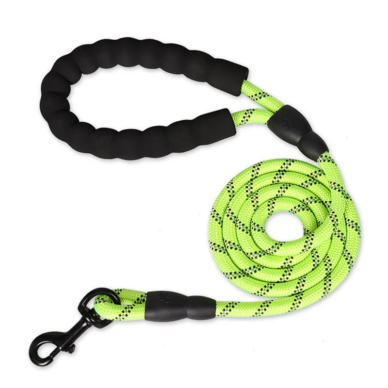 1.5m 2m 3m Reflective Leash Dog Long Pet Leash Strong Lead Outdoor Training Puppy Small Medium Large Big Dogs Lanyard Rope New
