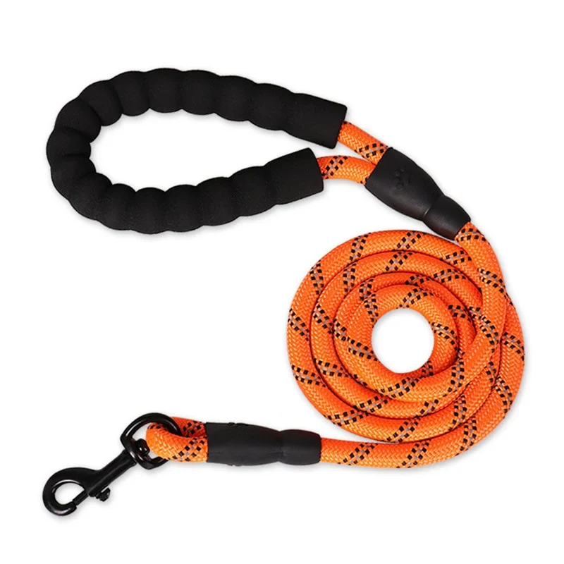 1.5m 2m 3m Reflective Leash Dog Long Pet Leash Strong Lead Outdoor Training Puppy Small Medium Large Big Dogs Lanyard Rope New