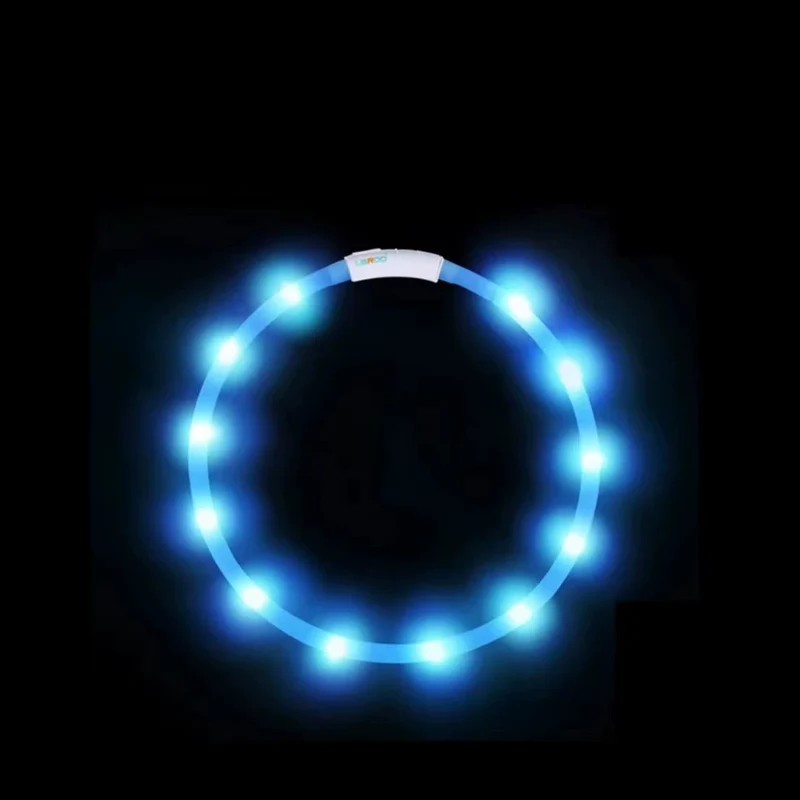 Laroo Leno Luminous Collar Dog Pet Night Walking Dog Fantstic Anti-Lost Product Charging Aurora Puppy Cat