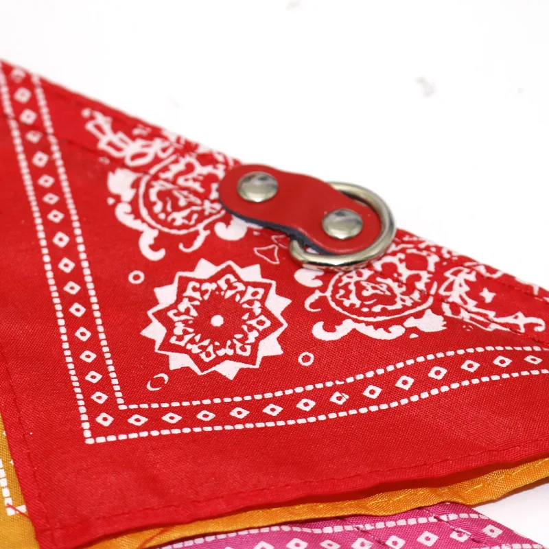 Classic Pet Cat Collar PU Leather Small Dog Scarf Adjustable Puppy Cats Neckerchief trigon Pet Collars Accessories cat necklace