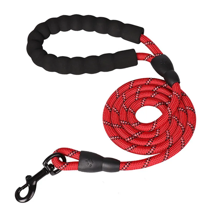 Long Dog Leash Reflective Outdoor Training Nylon Pet Leash 1.5m 2m 3m Lanyard Strong Rope for Small Medium Large Big Dogs Item
