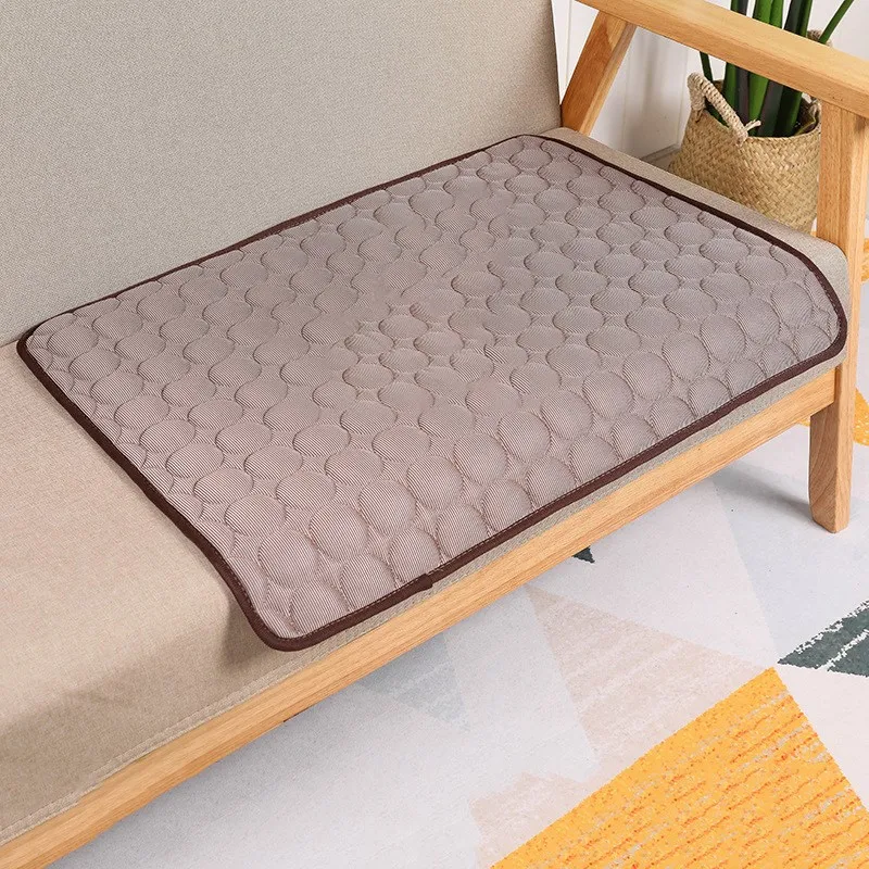 Summer Dog Cooling Mat Dogs Cat Blanket Sofa Breathable Pet Dog Bed Washable For Small Medium Large Dogs Car