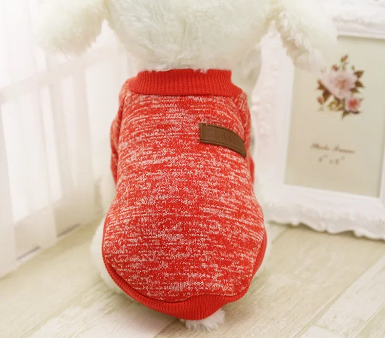 Dog Clothes for Small Dogs Soft Pet Dog Sweater Clothing for Dog Winter Chihuahua Clothes Classic Pet Outfit Small Dog Clothes
