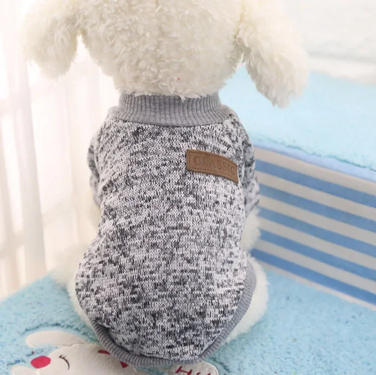 Dog Clothes for Small Dogs Soft Pet Dog Sweater Clothing for Dog Winter Chihuahua Clothes Classic Pet Outfit Small Dog Clothes